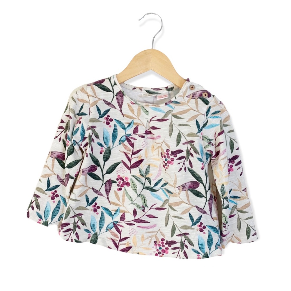 Zara Fern + Berry Top